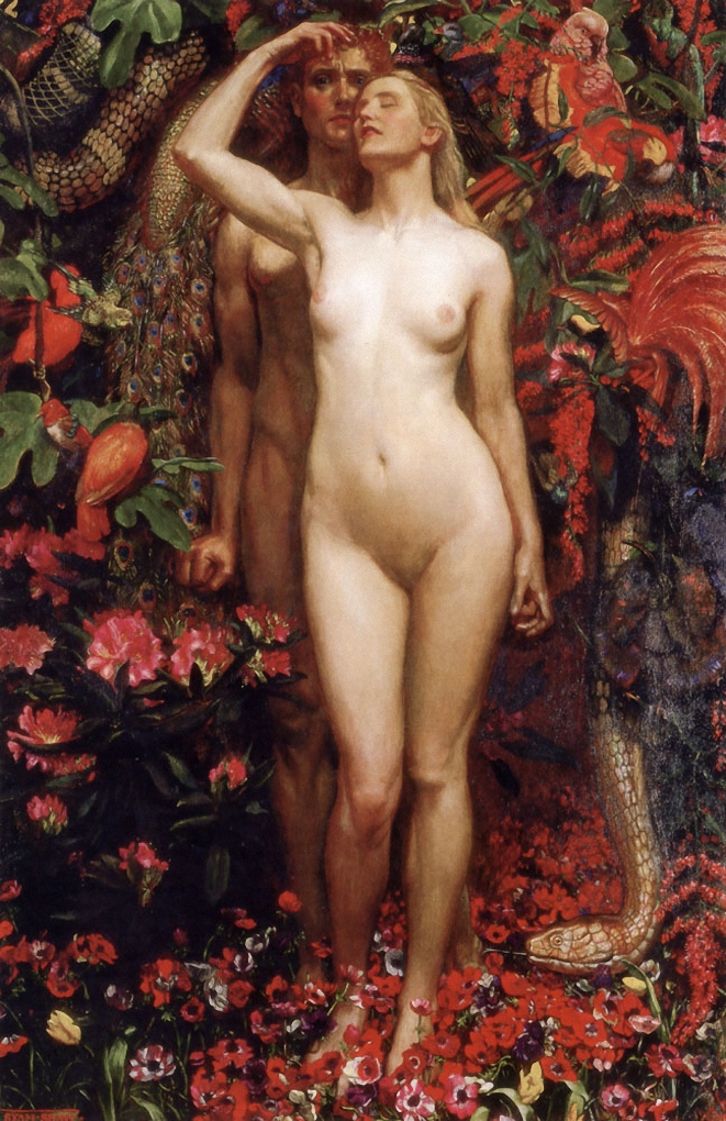 The Woman, The Man, And The Serpent by John Byam Liston Shaw